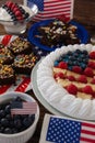 Fruitcake served in plate on wooden table Royalty Free Stock Photo