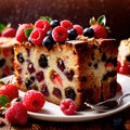 Fruitcake , traditional popular sweet dessert cake