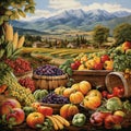 Fruitful Fields: An Enchanting Abundance of Harvested Produce