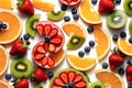 Fruitful Inquiry: Question Mark Composed of an Array of Colorful Fruits Ã¢â¬â Strawberries, Blueberries, and Citrus Slices