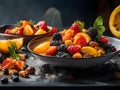 Fruits served in a bowl Royalty Free Stock Photo