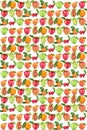 Fruits background apple orange fruit apples oranges cherry Royalty Free Stock Photo