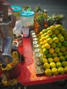 Juice Vendor Making Juice Royalty Free Stock Photo