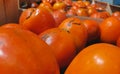 Fruits in boxes, sweet persimmons