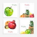 Fruits Cards Set