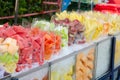 Fruits cart in market