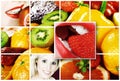 Fruits collage