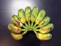 Fruits collection , banana closeup