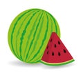 Fruits design, vector illustration. Royalty Free Stock Photo