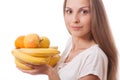 Fruits in female hands Royalty Free Stock Photo