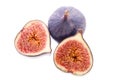 Fruits of Fig tree whole and part Royalty Free Stock Photo