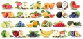 Fruits fruit collection orange apple apples banana pear grapes l