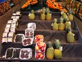 Fruits at grocery store indoor Royalty Free Stock Photo