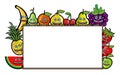 Fruits Group Cartoon Illustration Royalty Free Stock Photo