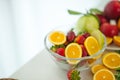 The fruits of health lover Healthy fruit And health care to eat Royalty Free Stock Photo