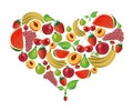 Fruits heart