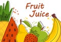 Fruits juice banner