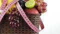 Fruits and Measurement Fit Life Concept Royalty Free Stock Photo