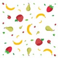 Fruits pattern Royalty Free Stock Photo