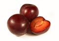 Fruits of plum purple