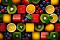 Fruits puzzle. Generate Ai