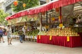 Fruits sale in Bugis in Sinagpore for the Spring festival