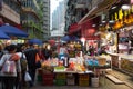 Chinese market in Kowloon, Hong Kong.