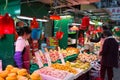 Chinese market in Kowloon, Hong Kong.