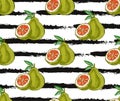 Fruits seamless pattern