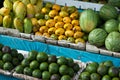 fruits selling at market Royalty Free Stock Photo