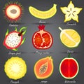 Fruits set Royalty Free Stock Photo