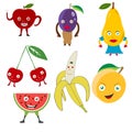 Fruits set Royalty Free Stock Photo