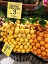 Fruits are sold at shops. Sort by type to make it easier for customers to choose.