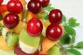 Fruits on sticks Royalty Free Stock Photo