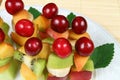 Fruits on sticks Royalty Free Stock Photo