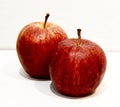 Fruits: tangerines and aplles on a Light background