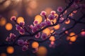 Fruits tree blooming, generative AI