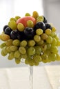 fruits in a vase on the table, wedding decorWedding bouquets and wedding rings, wedding boutonnieres