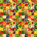 Fruits vegetable big collage Royalty Free Stock Photo