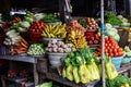 Fruits and vegetable at local asian market