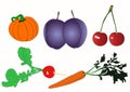 Fruits and vegetables