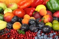 Fruits and vegetables