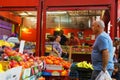 Fruits and vegetables close market Hadera Israel Royalty Free Stock Photo