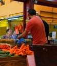 Fruits and vegetables close market Hadera Israel Royalty Free Stock Photo