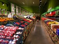 Fruits and vegetables at hypermarket Selgros Royalty Free Stock Photo