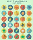 Fruits and vegetables icons