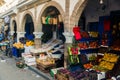 Fruits and vegetables market in Essaouira old town, Morocco Royalty Free Stock Photo