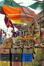 Vendor stalls at the floating market