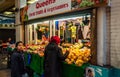 Fruits vegetables selling multicultural greengrocer