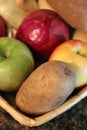 Basket of Fruits, Veggies and Potatos